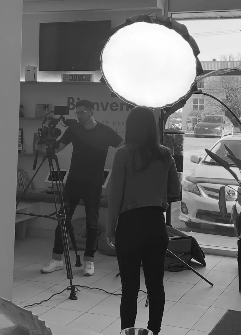 Équipe d'AIM Production pendant une captation vidéo
